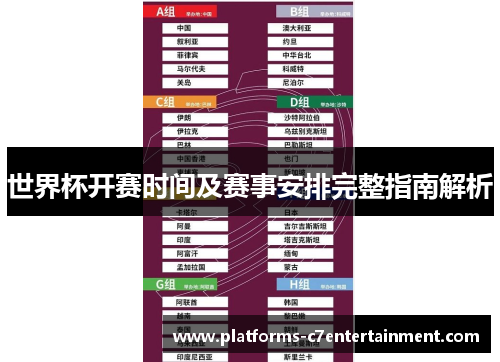 世界杯开赛时间及赛事安排完整指南解析