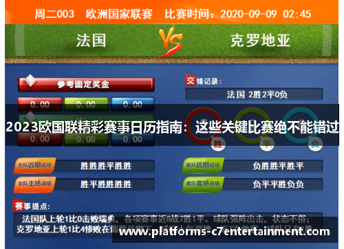 2023欧国联精彩赛事日历指南：这些关键比赛绝不能错过